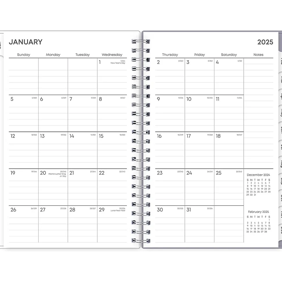 2025 Blue Sky Laila 5" x 8" Weekly & Monthly Planner, Plastic Cover, Multicolor (137276-25)