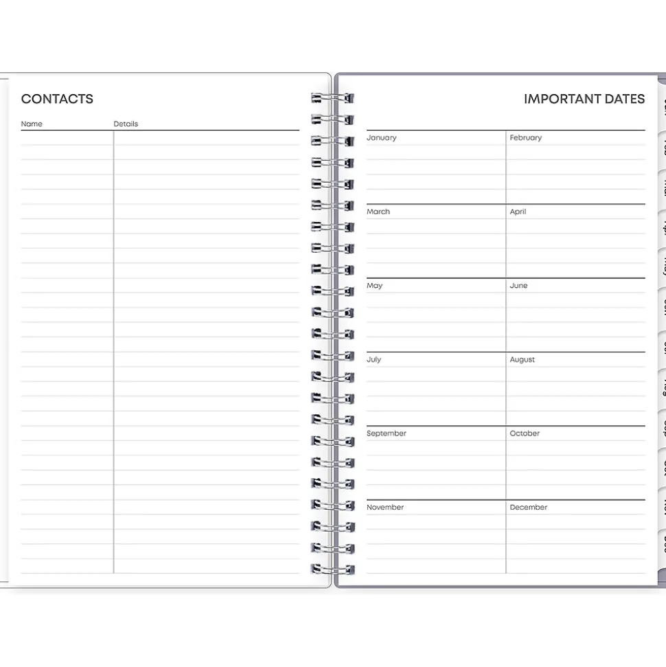2025 Blue Sky Laila 5" x 8" Weekly & Monthly Planner, Plastic Cover, Multicolor (137276-25)