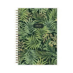 2025 Blue Sky Laina Dark 5" x 8" Weekly & Monthly Planner, Plastic Cover, Green/Black (148233)