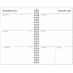 2025 Blue Sky Laurel 5" x 8" Weekly & Monthly Planner, Plastic Cover, Multicolor (135895-25)