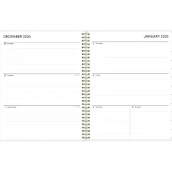 2025 Blue Sky Laurel 8.5" x 11" Weekly & Monthly Planner, Plastic Cover, Mint Green (135842-25)