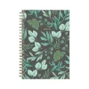 2025 Blue Sky Leafy Lounge 5" x 8" Weekly & Monthly Planner, Plastic Cover, Green/Gray (147931)