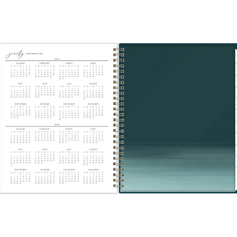 2025 Blue Sky Life-Note It Marina 7" x 9" Weekly & Monthly Planner, Plastic Cover, Blue (139480-25)