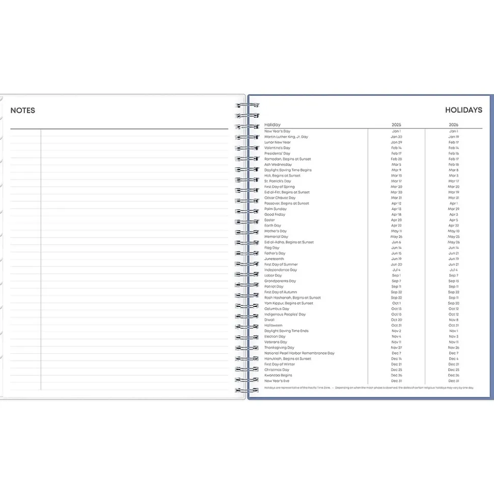 2025 Blue Sky Lindley 8" x 10" Monthly Planner, Plastic Cover, Multicolor (101582-25)
