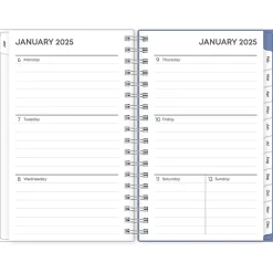 2025 Blue Sky Lindley 3.63" x 6.13" Weekly & Monthly Planner, Plastic Cover, Multicolor (148307)