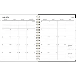 2025 Blue Sky Lolani 8" x 10" Monthly Planner, Plastic Cover, Green/Gray (147966)
