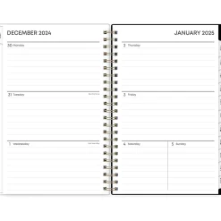2025 Blue Sky Lolani 5" x 8" Weekly & Monthly Planner, Plastic Cover, Green/Gray (152462)