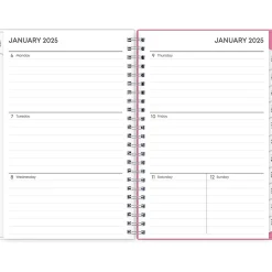 2025 Blue Sky Lucidity 5" x 8" Weekly & Monthly Planner, Plastic Cover, Pink/Blue (150786)