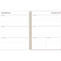 2025 Blue Sky Mimi Pink 8.5" x 11" Weekly & Monthly Planner, Plastic Cover, Pink/Dark Blue (137264-25)
