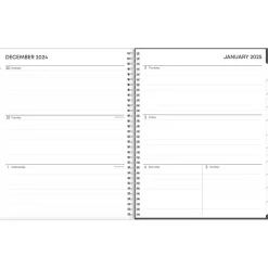 2025 Blue Sky Montauk 8.5" x 11" Weekly & Monthly Planner, Plastic Cover, Gray/Beige (133874-25)