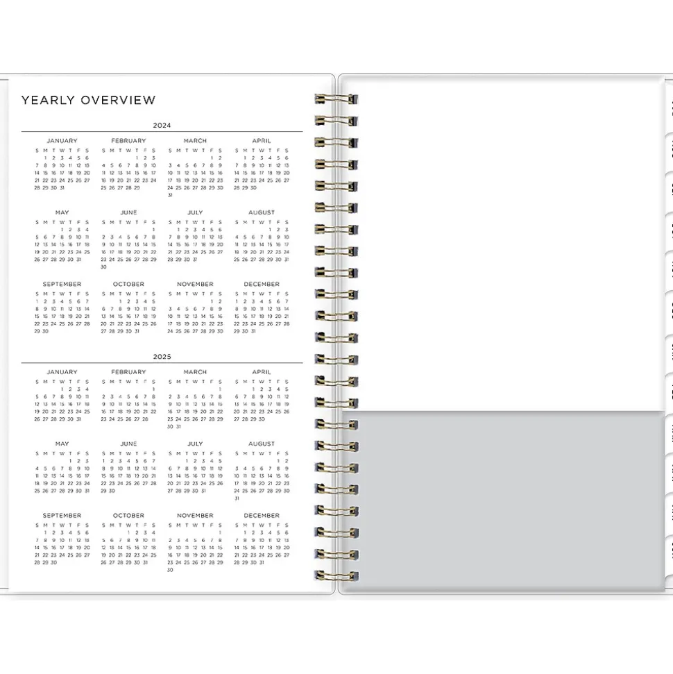 2024-2025 Blue Sky Multicolor Smoke 5" x 8" Academic Weekly & Monthly Planner (133682-A25)