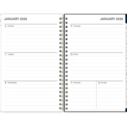 2025 Blue Sky Nightfall 5" x 8" Weekly & Monthly Planner, Plastic Cover, Multicolor (150779)