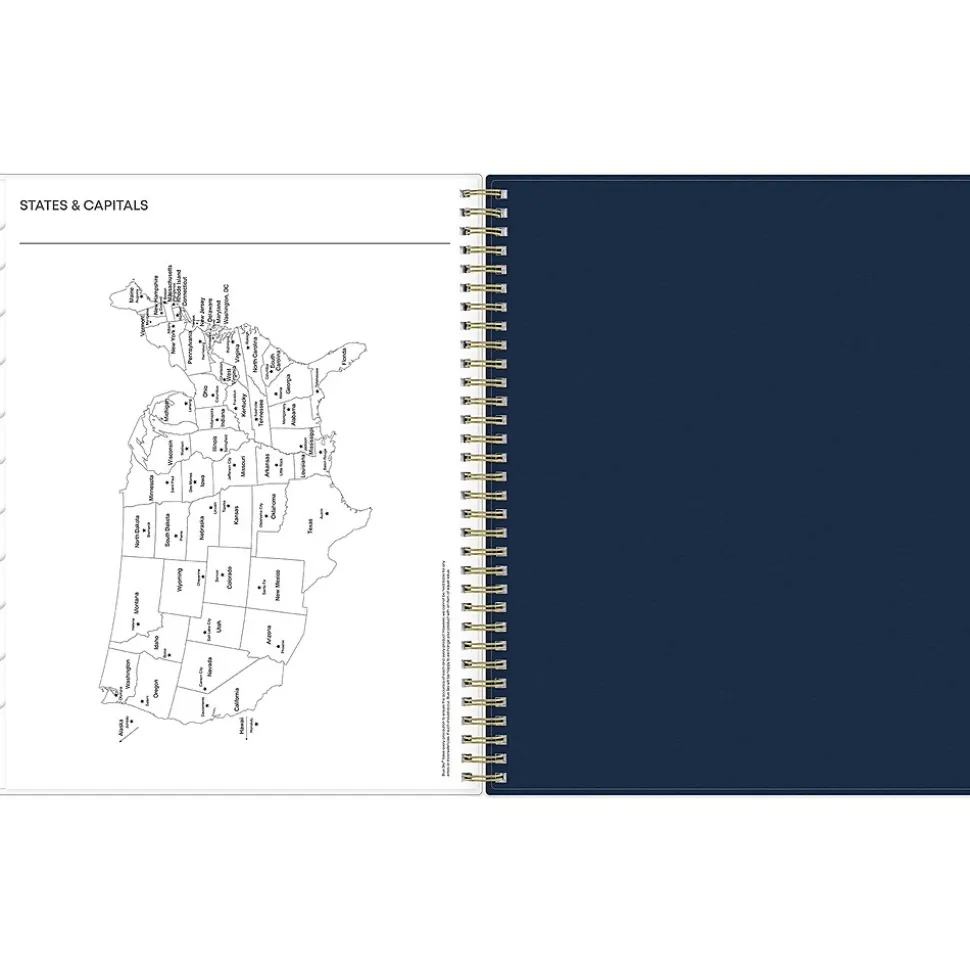 2025 Blue Sky Nightfall 8.5" x 11" Weekly & Monthly Planner, Plastic Cover, Multicolor (150545)