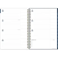 2025 Blue Sky Ombre Sky 5.88" x 8.63" Weekly & Monthly Planner, Plastic Cover, Blue/Pink (147982)