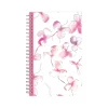 2025 Blue Sky Orchid 5" x 8" Weekly & Monthly Planner, Plastic Cover, White/Pink (142084-25)
