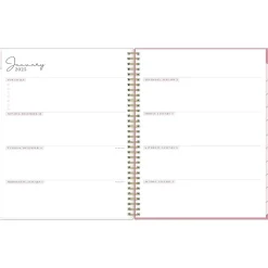 2025 Blue Sky Rachel Parcell Rose 8.5" x 11" Weekly & Monthly Planner, Plastic Cover, Multicolor (148187)