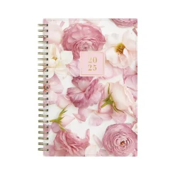 2025 Blue Sky Rachel Parcell Rose 5" x 8" Weekly & Monthly Planner, Plastic Cover, Multicolor (148189)