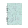 2025 Blue Sky Rue Du Flore 5" x 8" Weekly & Monthly Planner, Plastic Cover, Green/Purple (101603-25)