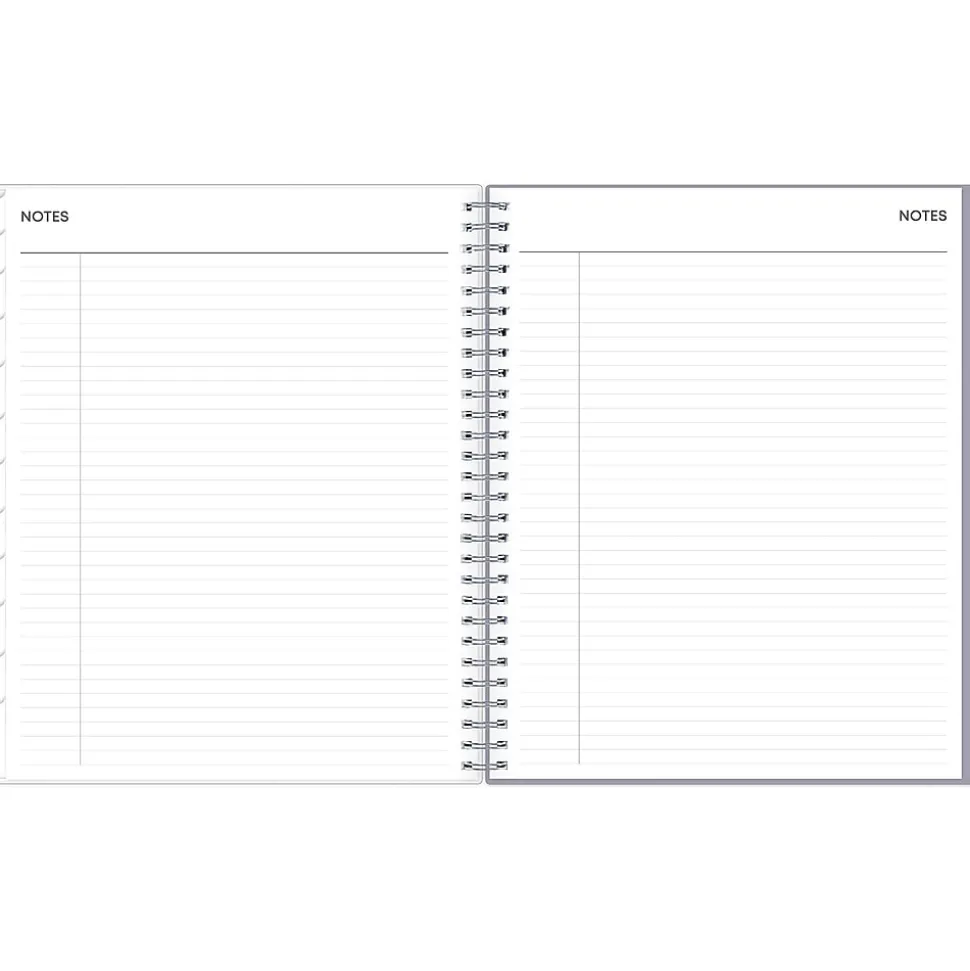 2025 Blue Sky Rue Du Flore 8" x 10" Monthly Planner, Plastic Cover, Green/Gray (101605-25)