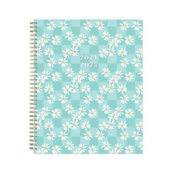 2024-2025 Blue Sky Sandra Check 8.5" x 11" Academic Weekly & Monthly Student Planner, Plastic Cover, Mint Green/White