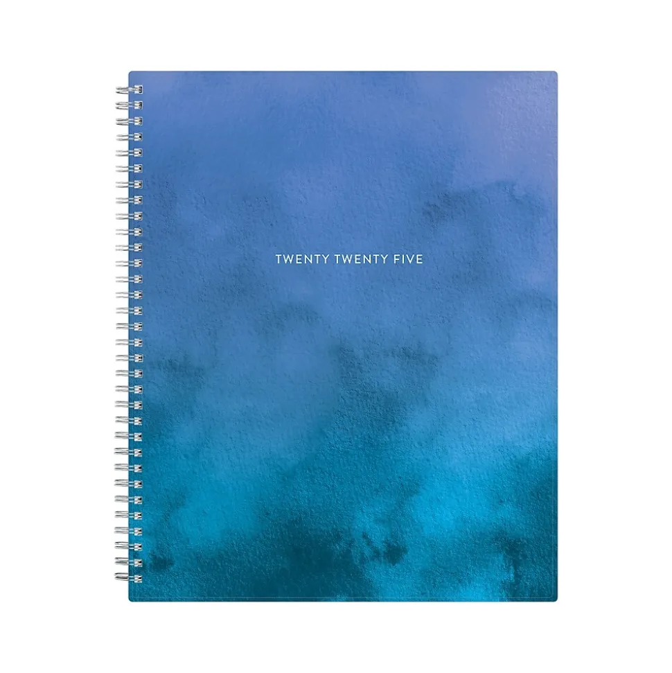 2025 Blue Sky Savoy Cool 8.5" x 11" Weekly & Monthly Planner, Plastic Cover, Blue (148762-25)