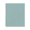 2024-2025 Blue Sky Splatter Dot Jade 8.5" x 11" Academic Weekly & Monthly Planner, Plastic Cover, Mint/Gold (149043-A25)