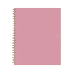 2024-2025 Blue Sky Teacher Lesson 8.5" x 11" Academic Weekly & Monthly Planner, Plastic Cover, Pink (145032)