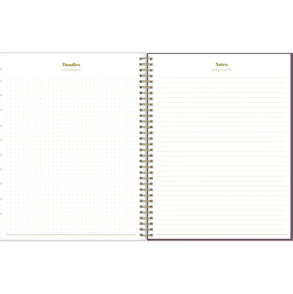 2024-2025 Blue Sky The House That Lars Built Lilac Red Floral 8.5" x 11" Academic Weekly & Monthly Planner, Plastic Cover