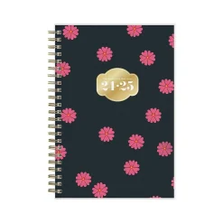 2024-2025 Blue Sky The House That Lars Built Primrose Pink 5" x 8" Academic Weekly & Monthly Planner, Plastic Cover