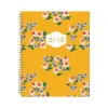 2024-2025 Blue Sky The House That Lars Built Yellow Floral 8.5" x 11" Academic Weekly & Monthly Planner, Plastic Cover