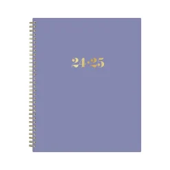 2024-2025 Blue Sky The House That Lars Built Mystic Violet 8.5" x 11" Academic Weekly & Monthly Planner, Plastic Cover