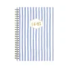 2024-2025 Blue Sky The House That Lars Built Blue Stripe 8.5" x 11" Academic Weekly & Monthly Planner, White/Blue (145921)