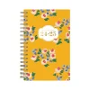 2024-2025 Blue Sky The House That Lars Built Yellow Floral 3.63" x 6.13" Academic Weekly & Monthly Planner, Plastic Cover