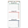 2025 Blueline 12.25" x 27" Three-Month Wall Calendar, Multicolor (C171129)