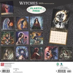 2025 BrownTrout Alchemy Witches OFFICIAL 12" x 24" Monthly Square Wall Calendar (9781975483098)