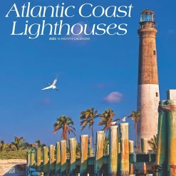 2025 BrownTrout Atlantic Coast Lighthouses 12" x 12" Monthly Wall Calendar (9781975475079)