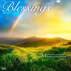 2025 BrownTrout Blessings 12" x 12" Monthly Wall Calendar (9781975476656)