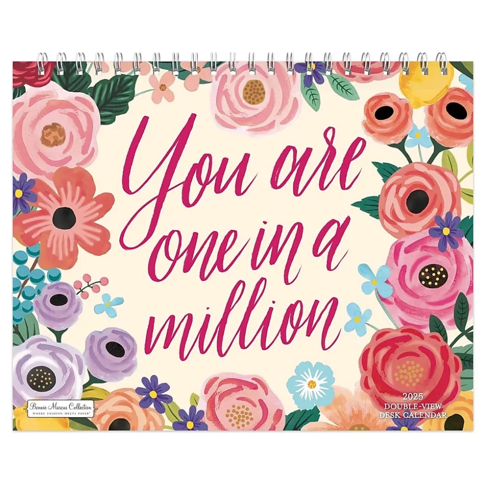 2025 BrownTrout Bonnie Marcus 7.5" x 6" Monthly Desk Calendar (9781975479442)