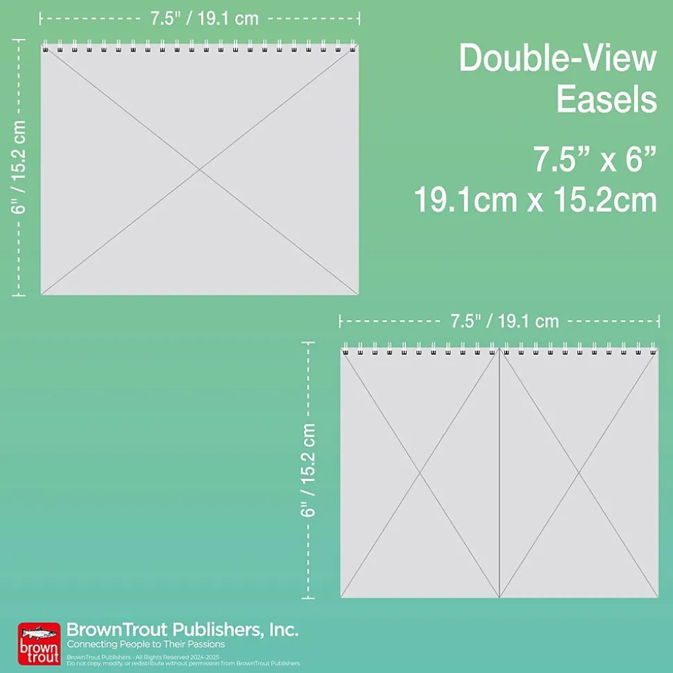 2025 BrownTrout Bonnie Marcus 7.5" x 6" Monthly Desk Calendar (9781975479442)