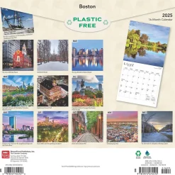 2025 BrownTrout Boston 12" x 12" Monthly Wall Calendar (9781975474515)