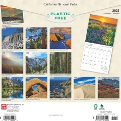 2025 BrownTrout California National Parks 12" x 12" Monthly Square Wall Calendar (9781975474553)