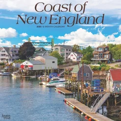 2025 BrownTrout Coast of New England 12" x 12" Monthly Square Wall Calendar (9781975474669)