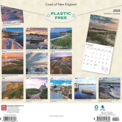 2025 BrownTrout Coast of New England 12" x 12" Monthly Square Wall Calendar (9781975474669)