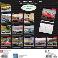 2025 BrownTrout Corvette 12" x 12" Monthly Wall Calendar (9781975479770)