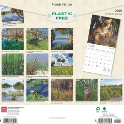 2025 BrownTrout Florida Nature 12" x 24" Monthly Square Wall Calendar, (9781975474805)