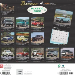 2025 BrownTrout Ford Bronco 12" x 12" Monthly Square Wall Calendar (9781975482978)