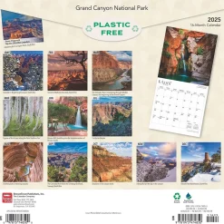 2025 BrownTrout Grand Canyon National Park 12" x 12" Monthly Square Wall Calendar (9781975474850)