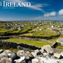 2025 BrownTrout Ireland 12" x 24" Monthly Square Wall Calendar, (9781975477202)