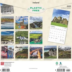 2025 BrownTrout Ireland 12" x 24" Monthly Square Wall Calendar, (9781975477202)