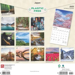 2025 BrownTrout Japan 12" x 12" Monthly Wall Calendar (9781975477257)